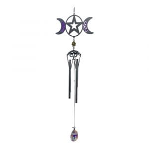 Triple Moon Wind Chime 25''