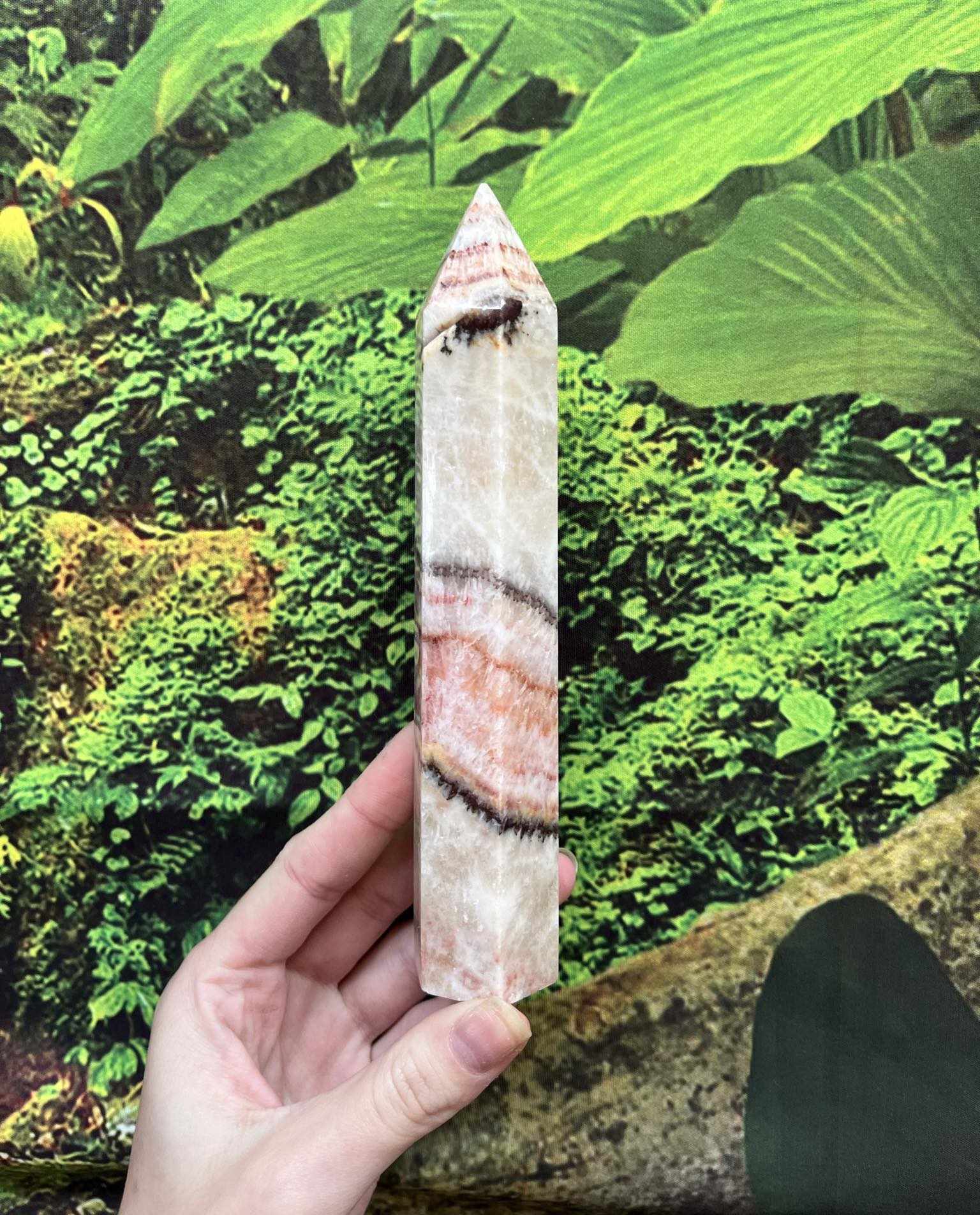 Porkstone Pink Calcite Point