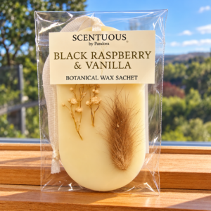 BLACK RASPBERRY & VANILLA Botanical Wax Sachet